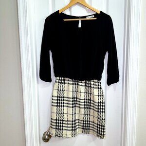 Black and Plaid Dress